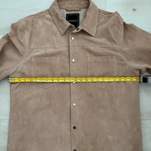 BLANK NYC 100% Goatskin Suede Men's Shirt Jacket Size XL - Picture 4 of 6